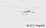 Silver Style Panoramic Map of Division No. 11, single color outside