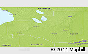 Physical Panoramic Map of Division No. 14