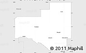 Silver Style Simple Map of Division No. 14