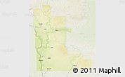 Physical 3D Map of Division No. 16, lighten