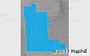 Political 3D Map of Division No. 16, desaturated