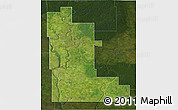 Satellite 3D Map of Division No. 16, darken