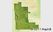 Satellite 3D Map of Division No. 16, physical outside