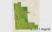 Satellite 3D Map of Division No. 16, shaded relief outside