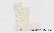 Shaded Relief 3D Map of Division No. 16, cropped outside