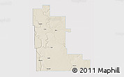 Shaded Relief 3D Map of Division No. 16, single color outside