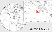 Blank Location Map of Division No. 16