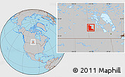 Gray Location Map of Division No. 16