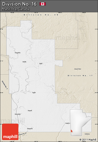 Classic Style Map of Division No. 16