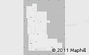 Gray Map of Division No. 16, single color outside