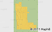 Savanna Style Map of Division No. 16, single color outside