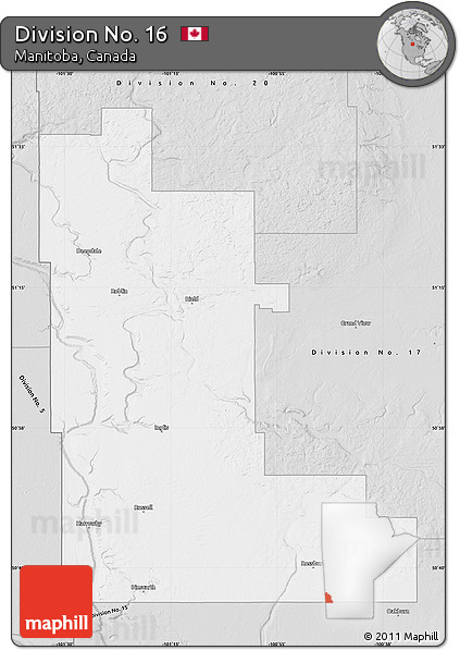 Silver Style Map of Division No. 16