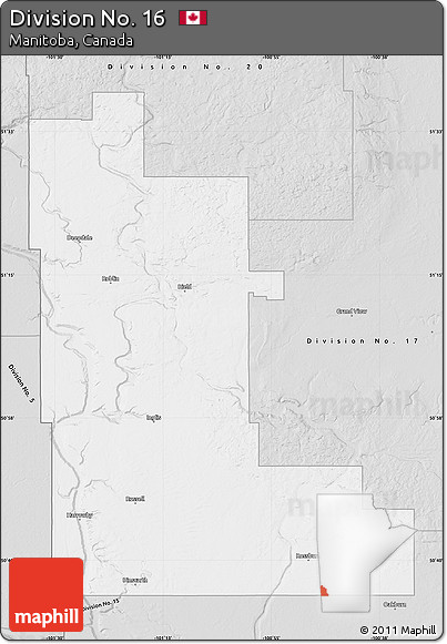 Silver Style Map of Division No. 16