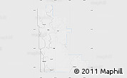 Silver Style Map of Division No. 16, single color outside