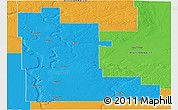 Political Panoramic Map of Division No. 16