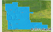 Political Panoramic Map of Division No. 16, satellite outside