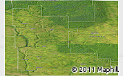 Satellite Panoramic Map of Division No. 16