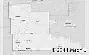 Silver Style Panoramic Map of Division No. 16