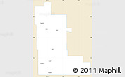 Classic Style Simple Map of Division No. 16, single color outside