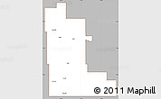 Gray Simple Map of Division No. 16, cropped outside