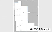 Gray Simple Map of Division No. 16, single color outside