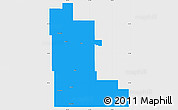 Political Simple Map of Division No. 16, single color outside
