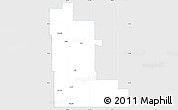 Silver Style Simple Map of Division No. 16, single color outside