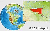 Physical Location Map of Division No. 19