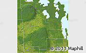 Satellite 3D Map of Division No. 20