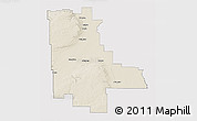Shaded Relief 3D Map of Division No. 20, cropped outside