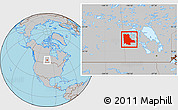 Gray Location Map of Division No. 20