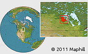 Satellite Location Map of Division No. 20