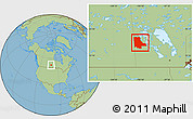 Savanna Style Location Map of Division No. 20