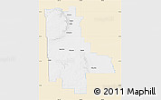 Classic Style Map of Division No. 20, single color outside