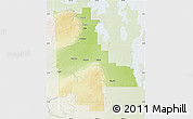 Physical Map of Division No. 20, lighten