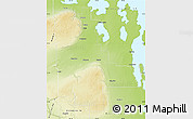 Physical Map of Division No. 20