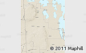 Shaded Relief Map of Division No. 20