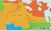 Political Panoramic Map of Division No. 20