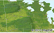 Satellite Panoramic Map of Division No. 20