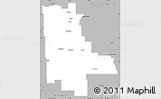 Gray Simple Map of Division No. 20