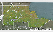 Satellite 3D Map of Division No. 23, semi-desaturated