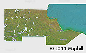 Satellite 3D Map of Division No. 23, single color outside