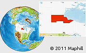 Physical Location Map of Division No. 23, highlighted country
