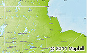Physical Map of Division No. 23