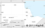 Silver Style Simple Map of Division No. 23