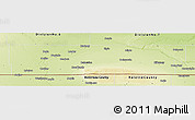 Physical Panoramic Map of Division No.  5