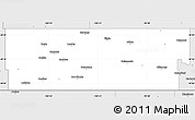 Silver Style Simple Map of Division No.  5