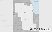 Gray 3D Map of Division No.  8