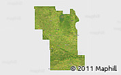 Satellite 3D Map of Division No.  8, single color outside
