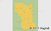 Savanna Style 3D Map of Division No.  8, single color outside
